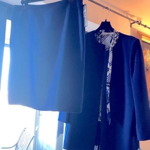 3 piece Blue Tahari suit